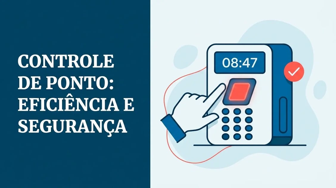 Relógio de ponto biométrico moderno com sensor de impressão digital e teclado — equipamento REP-C