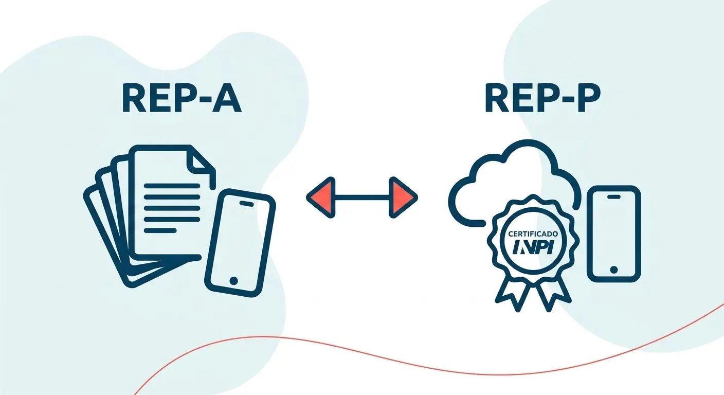 Comparativo visual entre REP-A e REP-P definidos pela Portaria 671 como substitutos da Portaria 373