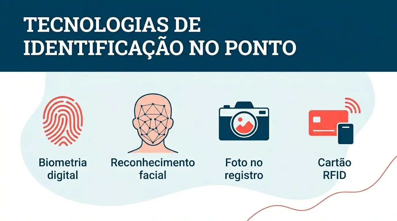 Comparativo das quatro tecnologias de identificação no controle de ponto eletrônico: biometria digital, reconhecimento facial, foto e cartão RFID