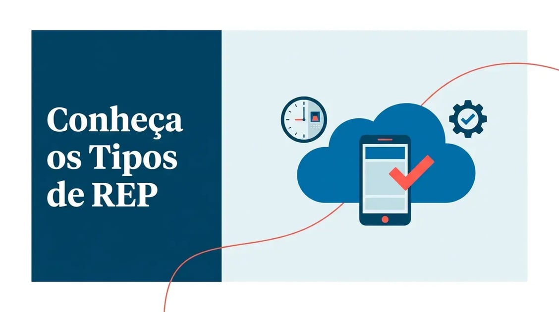 Ilustração comparando os três tipos de registro eletrônico de ponto: REP-C, REP-A e REP-P conforme Portaria 671